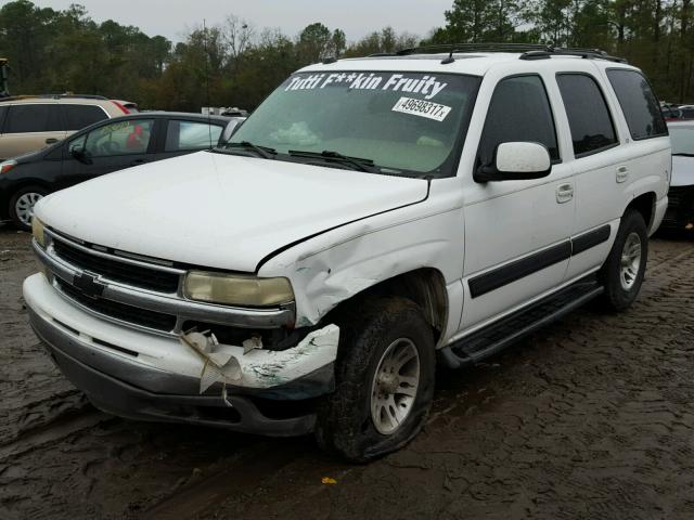 1GNEC13T95R137957 - 2005 CHEVROLET TAHOE C150 WHITE photo 2