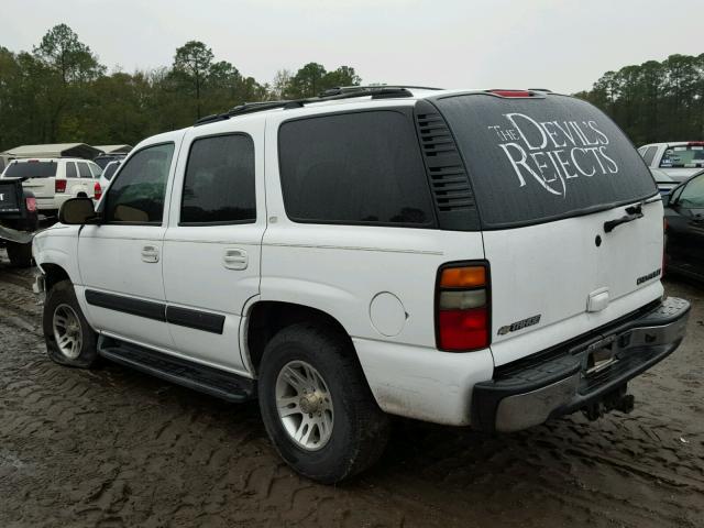 1GNEC13T95R137957 - 2005 CHEVROLET TAHOE C150 WHITE photo 3