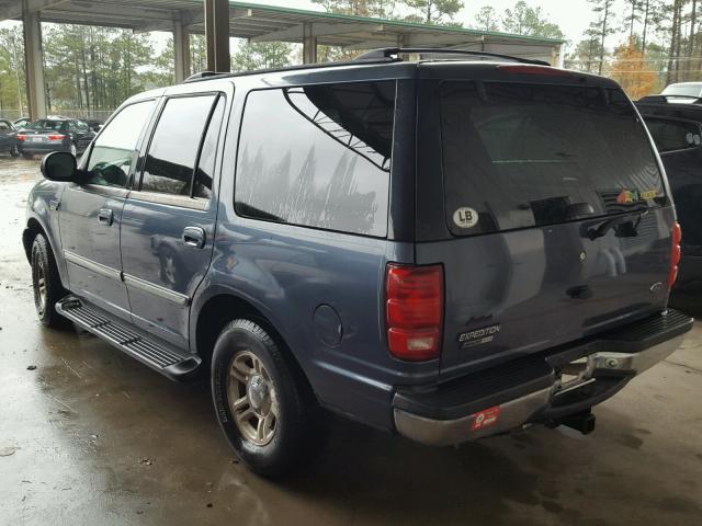 1FMRU15WX2LA55891 - 2002 FORD EXPEDITION BLUE photo 3