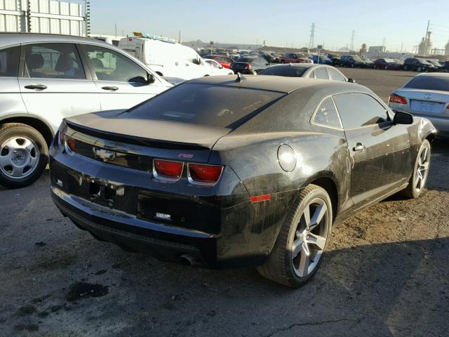 2G1FC1E35C9188429 - 2012 CHEVROLET CAMARO LT BLACK photo 4