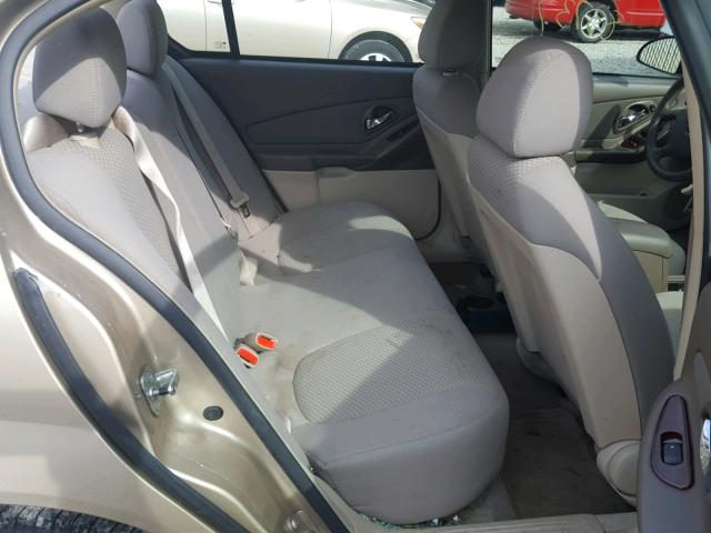 1G1ZS58F48F126743 - 2008 CHEVROLET MALIBU LS ოქროსფერი ფოტო 6