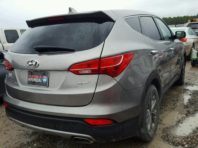 5XYZT3LB6GG360164 - 2016 HYUNDAI SANTA FE S GRAY photo 4