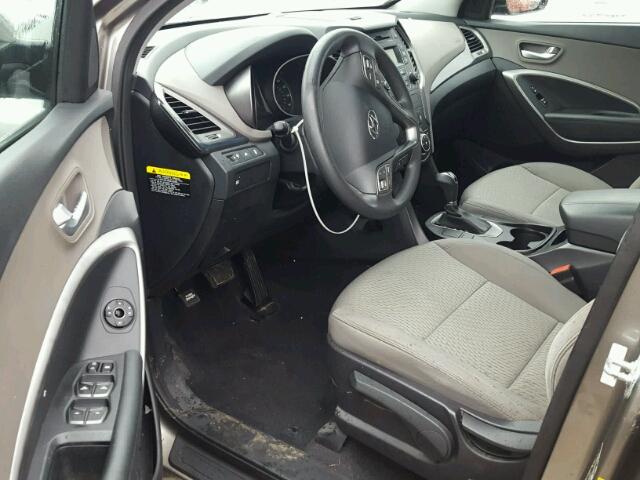 5XYZT3LB6GG360164 - 2016 HYUNDAI SANTA FE S Մոխրագույն լուսանկար 9