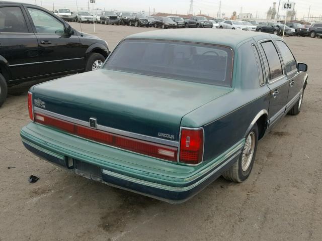 1LNLM82W1PY725485 - 1993 LINCOLN TOWN CAR S GREEN photo 4