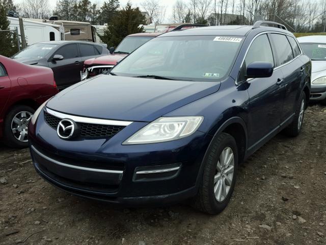 JM3TB38V180124256 - 2008 MAZDA CX-9 BLUE photo 2