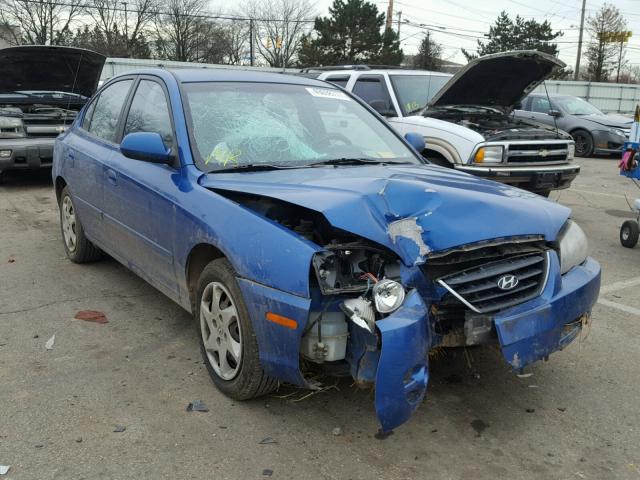 KMHDN46D56U233499 - 2006 HYUNDAI ELANTRA GL BLUE photo 1