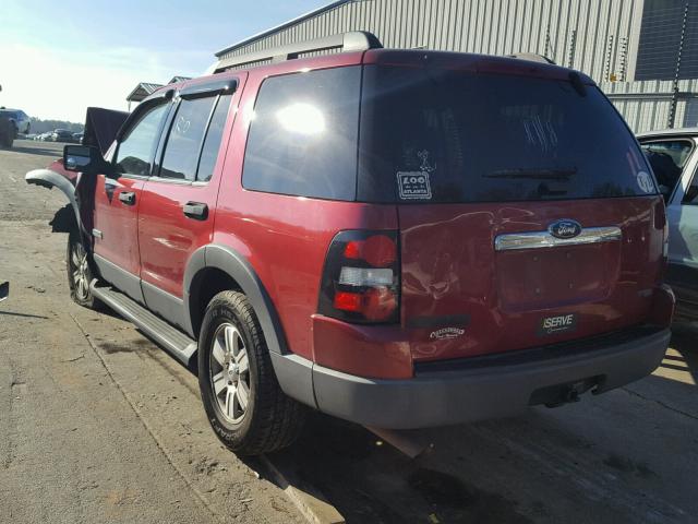 1FMEU73E46UB06801 - 2006 FORD EXPLORER X RED photo 3