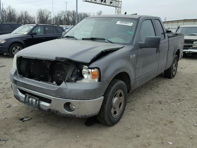 1FTPX12576NA43254 - 2006 FORD F150 CHARCOAL photo 2