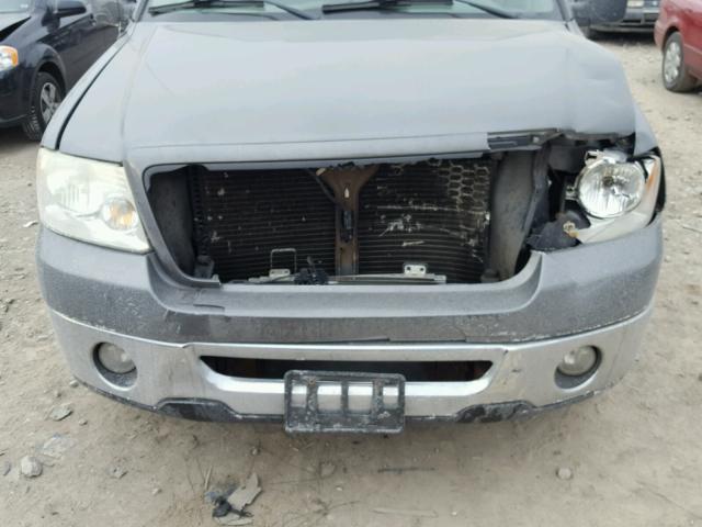 1FTPX12576NA43254 - 2006 FORD F150 CHARCOAL photo 7