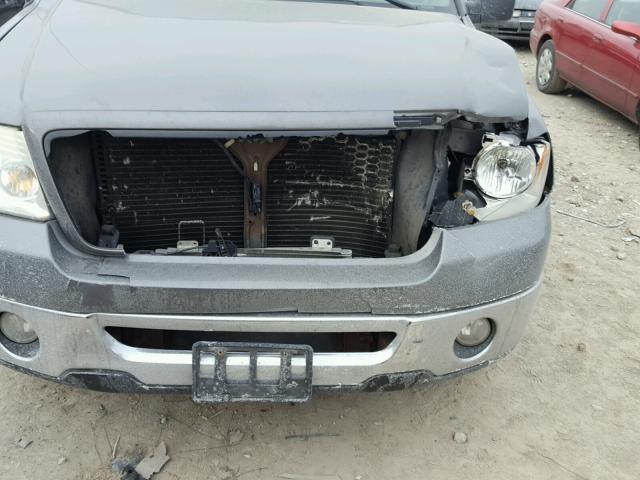 1FTPX12576NA43254 - 2006 FORD F150 CHARCOAL photo 9