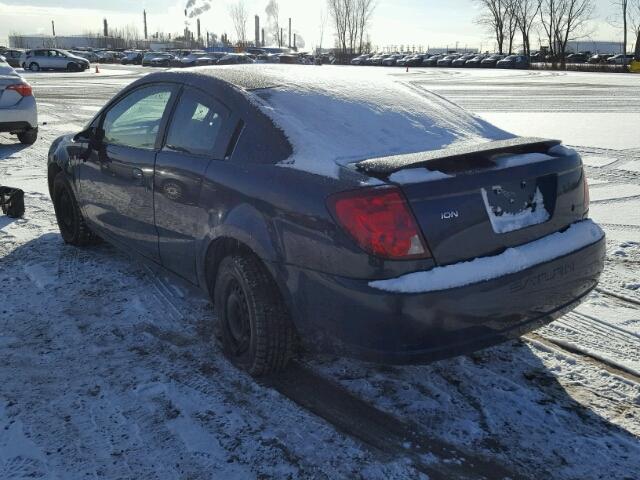 1G8AN15F27Z142181 - 2007 SATURN ION LEVEL BLUE photo 3