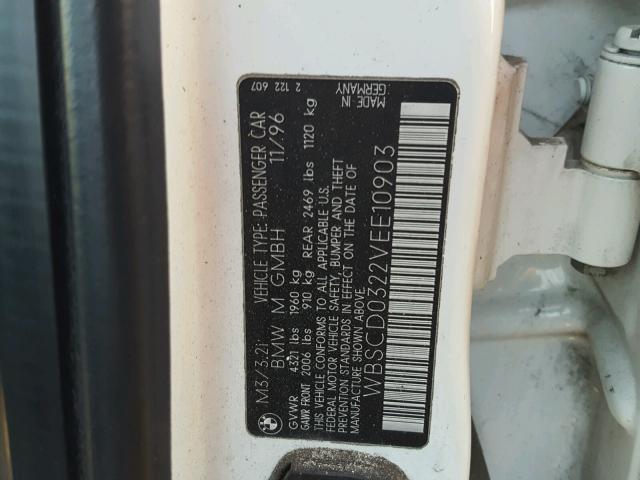 WBSCD0322VEE10903 - 1997 BMW M3 AUTOMAT 白色 照片 10