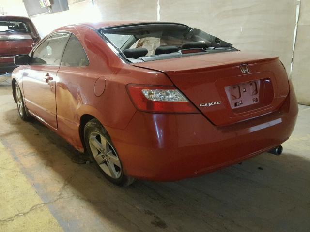 2HGFG12816H535102 - 2006 HONDA CIVIC EX RED photo 3