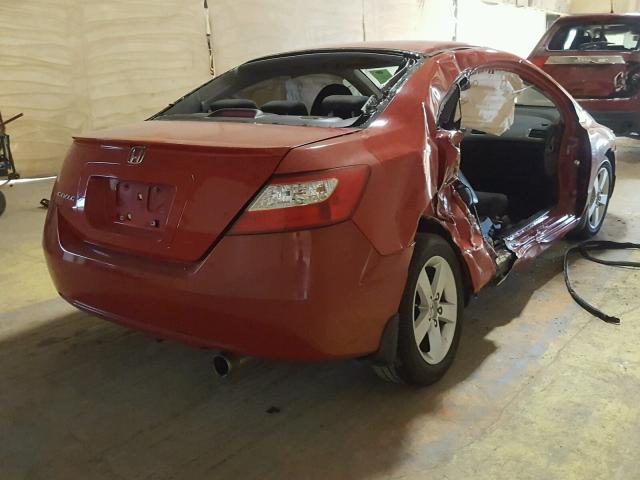 2HGFG12816H535102 - 2006 HONDA CIVIC EX RED photo 4