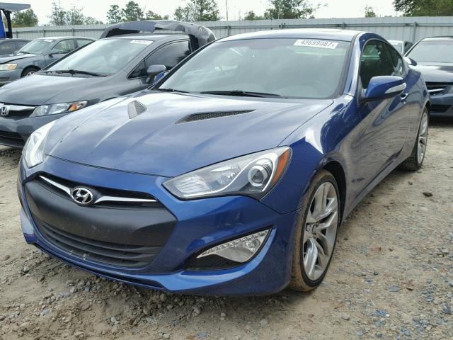 KMHHU6KJ2FU130505 - 2015 HYUNDAI GENESIS CO BLUE photo 2