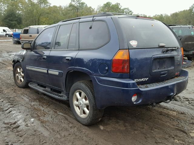 1GKDS13S522139440 - 2002 GMC ENVOY BLUE photo 3