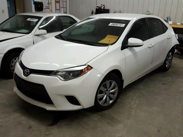 5YFBURHEXEP170803 - 2014 TOYOTA COROLLA L WHITE photo 2