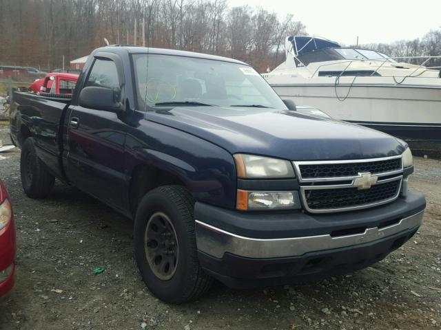 3GCEK14V86G185317 - 2006 CHEVROLET SILVERADO BLUE photo 1