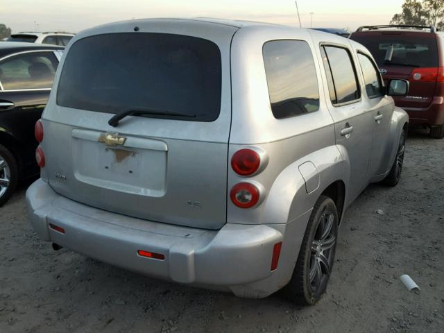 3GNDA13D38S532907 - 2008 CHEVROLET HHR LS SILVER photo 4