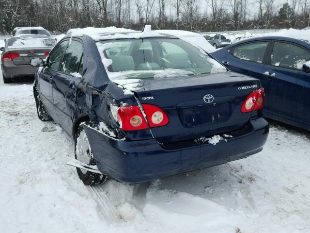 1NXBR32E47Z850320 - 2007 TOYOTA COROLLA LE BLUE photo 3