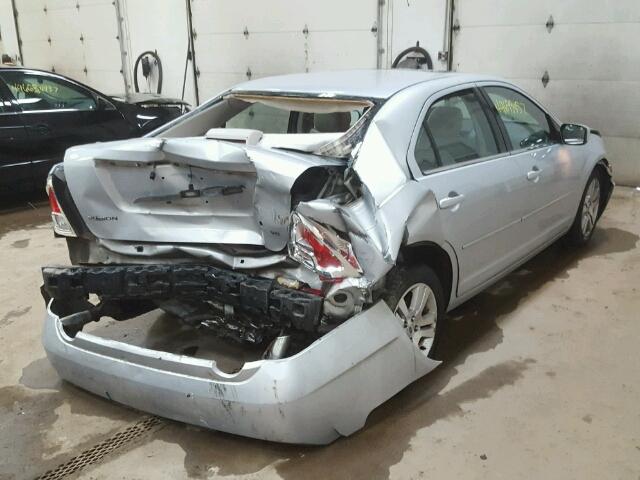 3FAFP081X6R103458 - 2006 FORD FUSION SEL SILVER photo 4