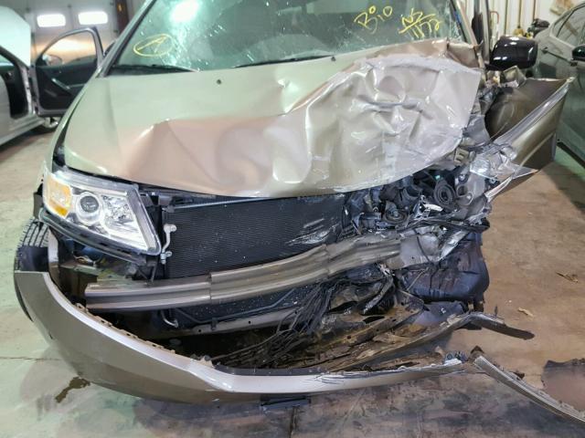 5FNRL5H60BB041172 - 2011 HONDA ODYSSEY EX TAN photo 9