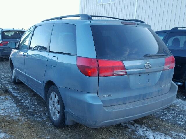 5TDZA23C54S046061 - 2004 TOYOTA SIENNA CE BLUE photo 3