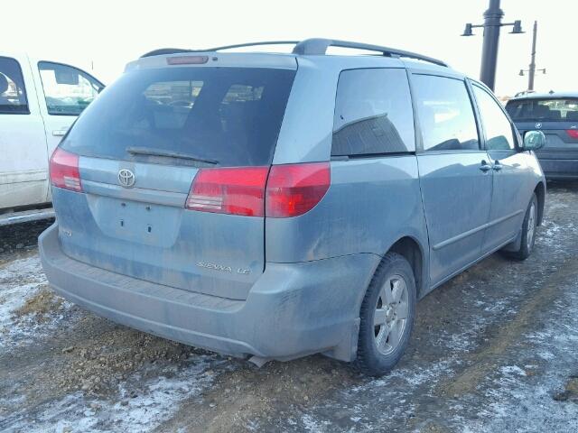 5TDZA23C54S046061 - 2004 TOYOTA SIENNA CE BLUE photo 4