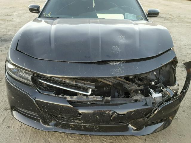 2C3CDXBG4FH874722 - 2015 DODGE CHARGER SE BLACK photo 7