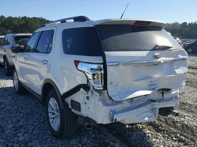 1FMHK7D86CGA01084 - 2012 FORD EXPLORER X WHITE photo 3