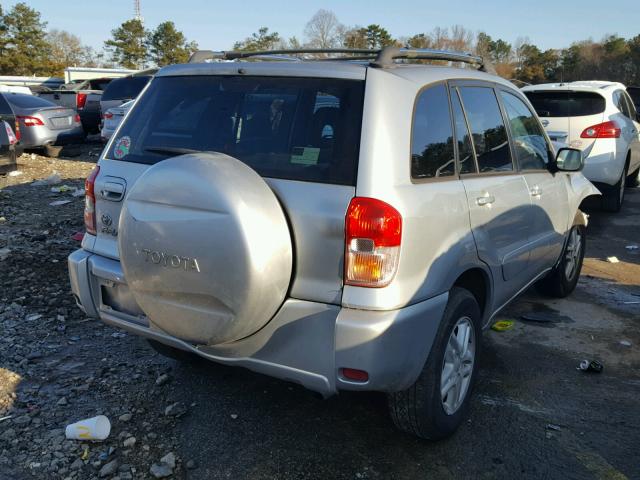 JTEGH20V730114057 - 2003 TOYOTA RAV4 SILVER photo 4