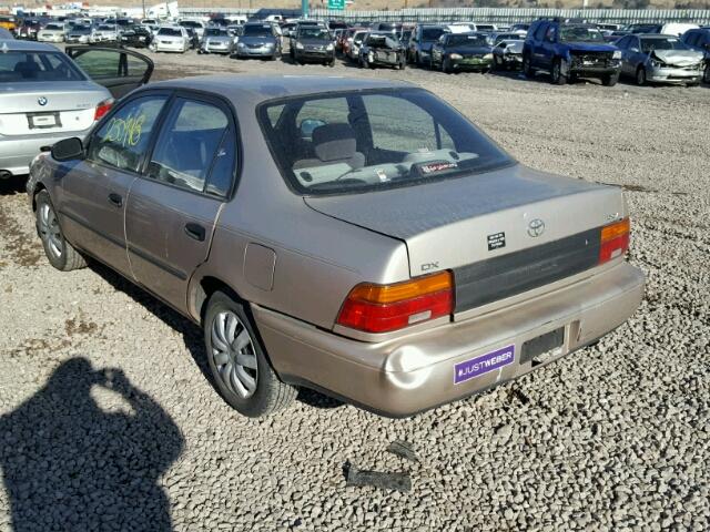 1NXAE09B5SZ309691 - 1995 TOYOTA COROLLA LE BEIGE photo 3