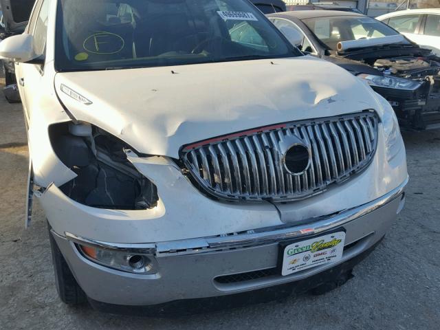 5GAKVBED3BJ347516 - 2011 BUICK ENCLAVE CX WHITE photo 9