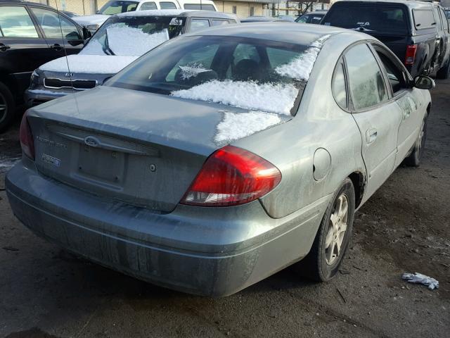 1FAFP56U87A134519 - 2007 FORD TAURUS SEL GREEN photo 4