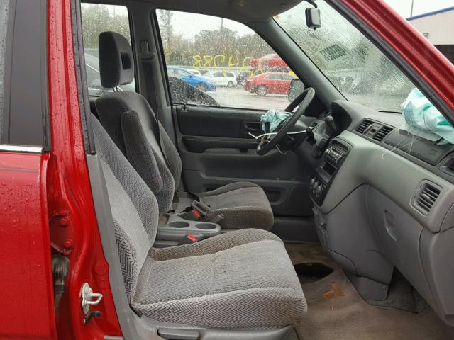 JHLRD2845WC012282 - 1998 HONDA CR-V LX RED photo 5