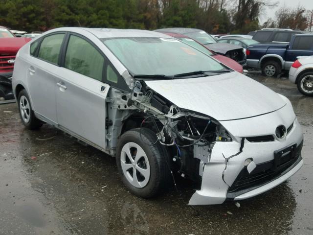 JTDKN3DUXC0336266 - 2012 TOYOTA PRIUS SILVER photo 1