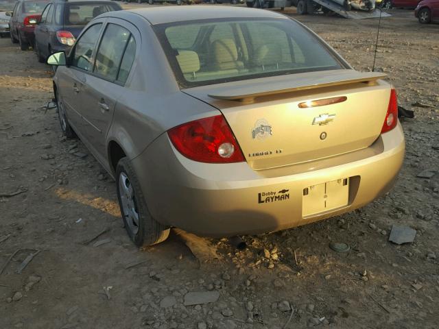 1G1AL55F677197546 - 2007 CHEVROLET COBALT LT GOLD photo 3