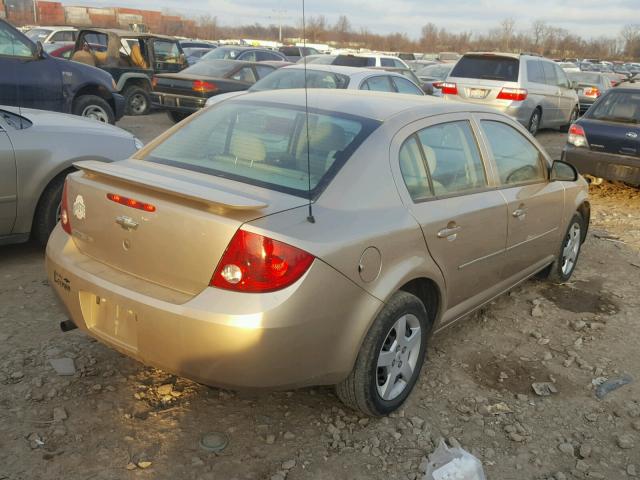 1G1AL55F677197546 - 2007 CHEVROLET COBALT LT GOLD photo 4