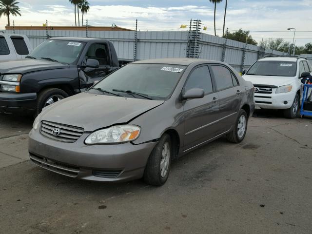 1NXBR32E74Z211280 - 2004 TOYOTA COROLLA CE GRAY photo 2