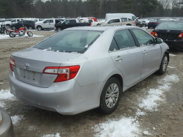 4T4BF1FK8ER393625 - 2014 TOYOTA CAMRY L GRAY photo 4