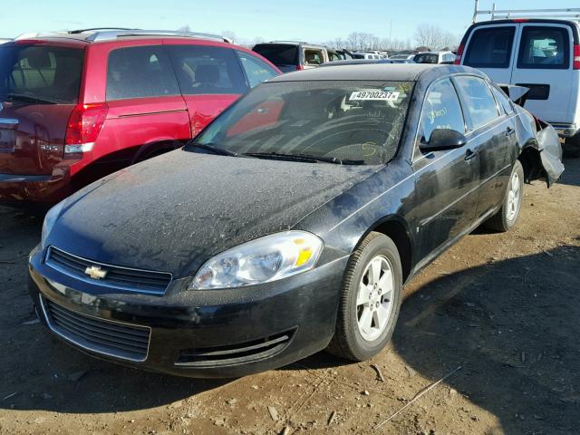 2G1WT58KX79402458 - 2007 CHEVROLET IMPALA LT BLACK photo 2