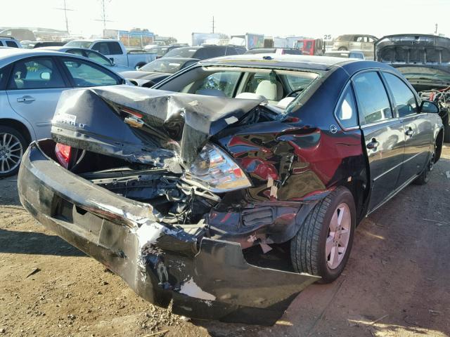 2G1WT58KX79402458 - 2007 CHEVROLET IMPALA LT BLACK photo 4