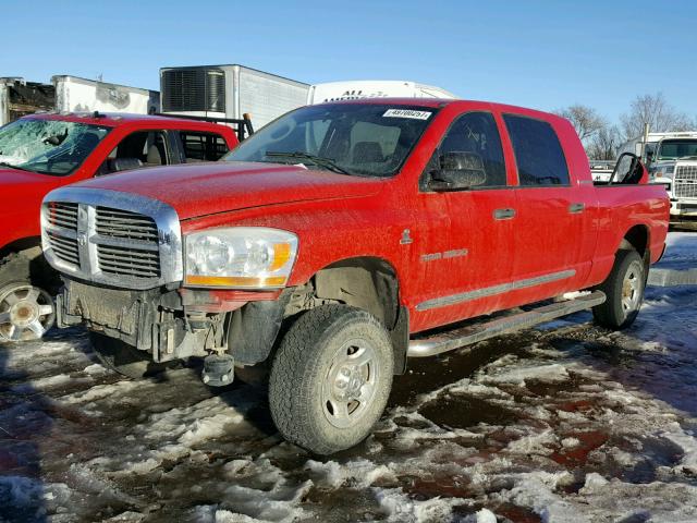 3D7LX39C16G220913 - 2006 DODGE RAM 3500 RED photo 2