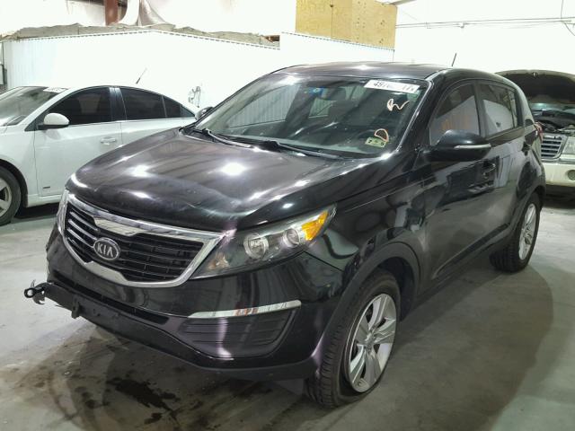 KNDPB3A28C7196694 - 2012 KIA SPORTAGE B BLACK photo 2