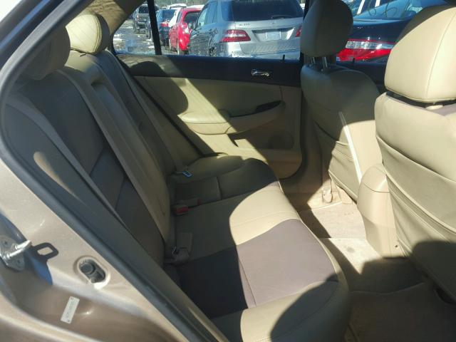 1HGCM563X4A020242 - 2004 HONDA ACCORD LX TAN photo 6