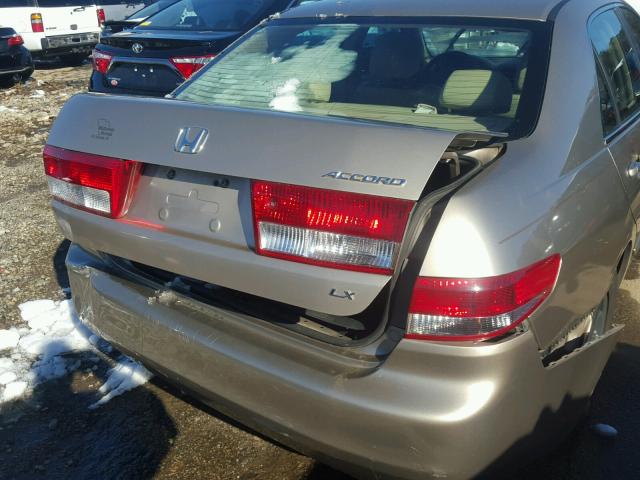 1HGCM563X4A020242 - 2004 HONDA ACCORD LX TAN photo 9