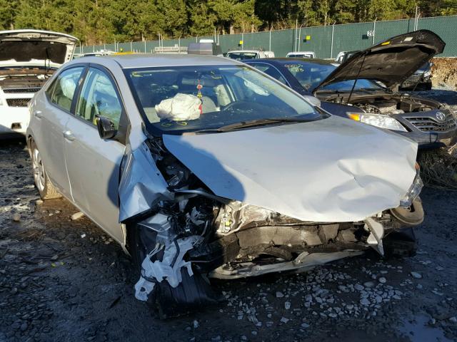 2T1BURHE1FC303529 - 2015 TOYOTA COROLLA L SILVER photo 1