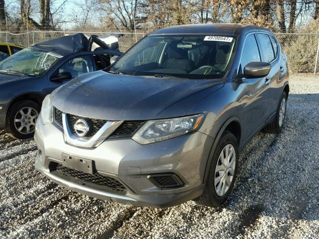 5N1AT2MV0EC781682 - 2014 NISSAN ROGUE S GRAY photo 2