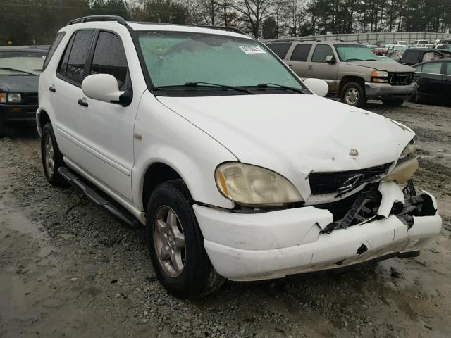 4JGAB54E21A228333 - 2001 MERCEDES-BENZ ML 320 WHITE photo 1