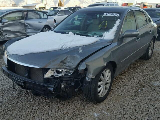 KMHFC46F18A274491 - 2008 HYUNDAI AZERA SE GRAY photo 2